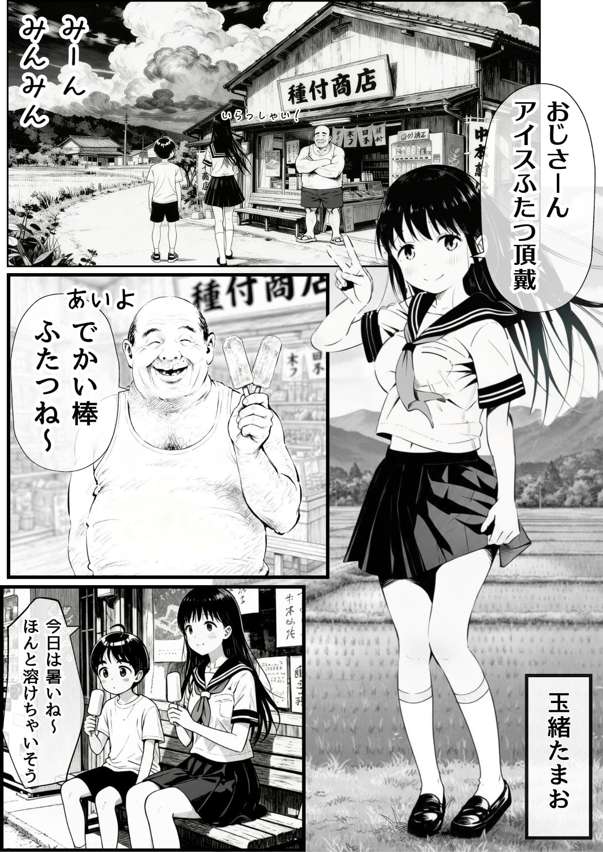【僕のNTR夏休み】あの日見た種付けプレスを僕はまだ忘れられない サンプル漫画1